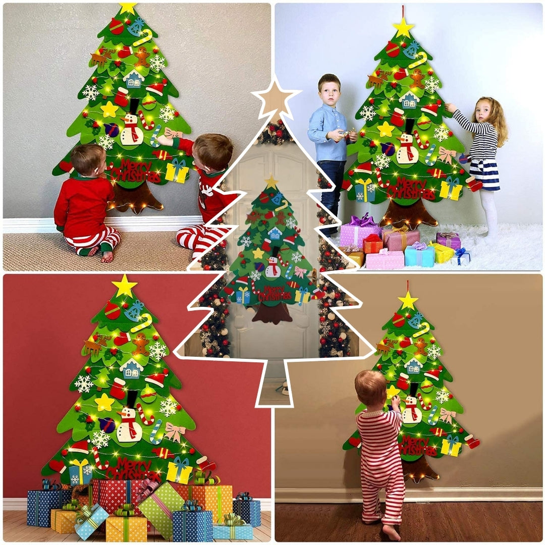 Árbol de Navidad Montessori + Luces LED de Regalo