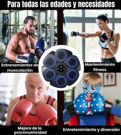 KO.PAD 2025 - Panel de Boxeo Musical Bluetooth + Guantillas MMA Profesionales de Regalo