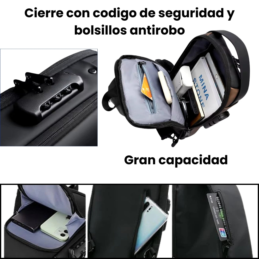LOCKSAFE®-Mochila Antirrobo con USB