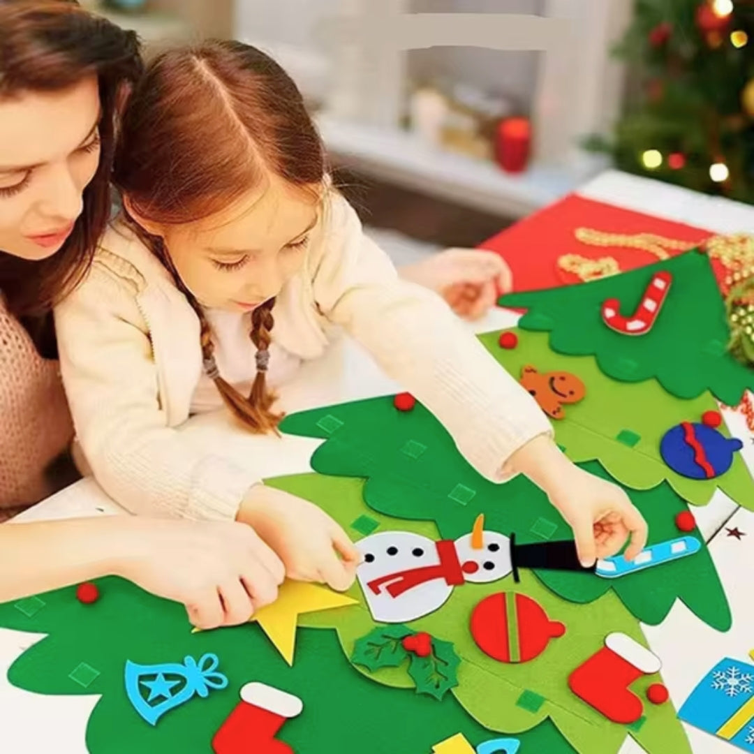 Árbol de Navidad Montessori + Luces LED de Regalo