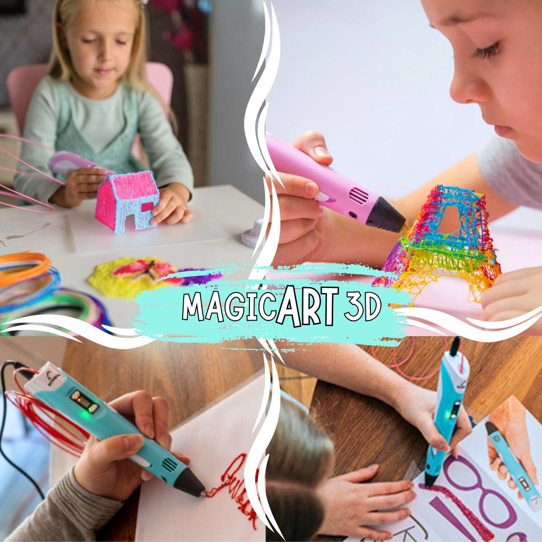 MAGICART®- Lápiz 3D + Filamentos de Regalo